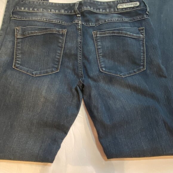 Express Jeans Leggings Womens  Skinny Fit Denim Pants - Picture 10 of 11